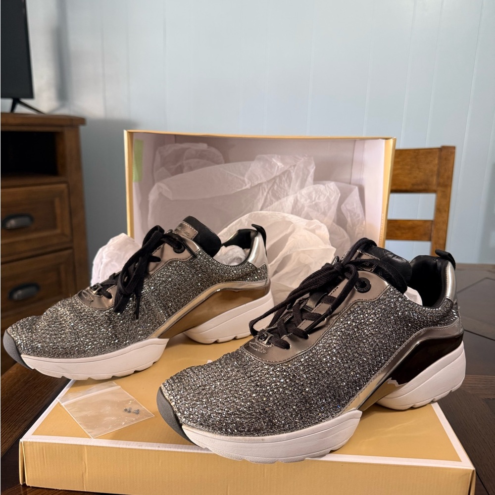 Michael Kors Black/Silver Sneakers